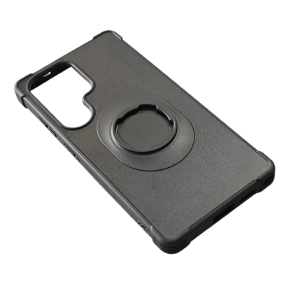 Shockproof Case for Samsung Galaxy S24/S25/S26 U/Plus Ultra fit Quad-style Motorcycle/Bike Holder/Car Mount with Lock-in Design