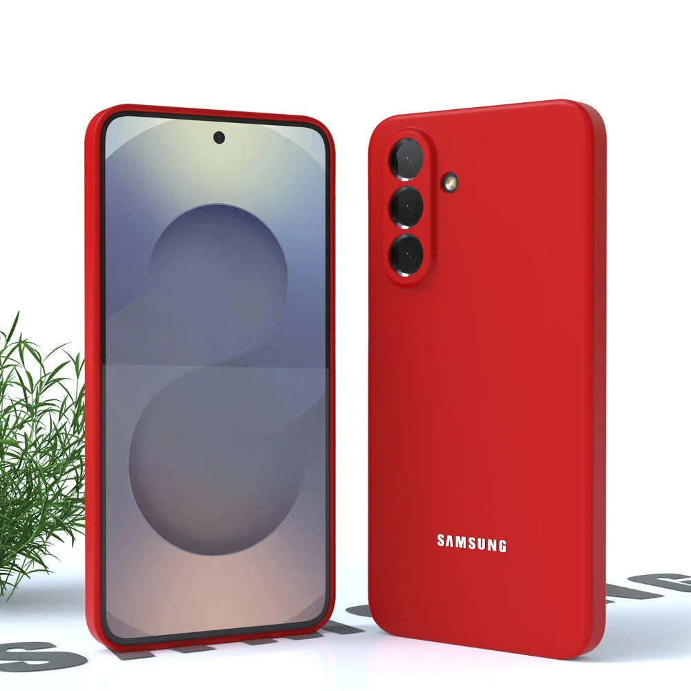For Samsung Galaxy A56 A36 A16 A55 Case Soft Liquid Silicone A35 A15 A54 A34 S25 S24 S23 Ultra Thin Shockproof Phone Back Cover