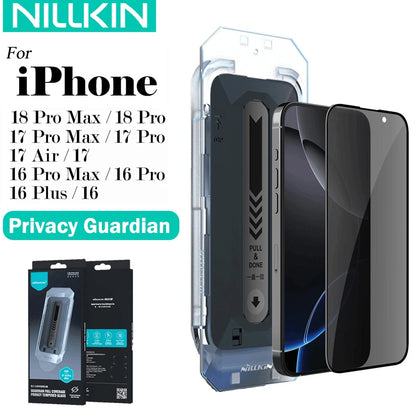 Nillkin For iPhone 18 Pro Max 17 Pro Max 16 Pro Max Guardian Full Coverage Easy Install Privacy Guardian Screen Protector