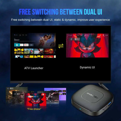 2026 Smart Android 16 TV Box T1 RK3518 Quad Core WiFi 2.4G/5G Support Dual UI Interface Google Assistant Streaming Media Player