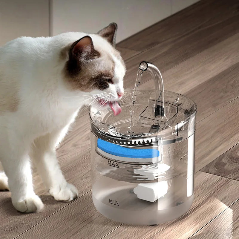 2L Pet Cat Dog Drinker Activated Carbon Filter USB Powered Automatic Pet Feeder Motion Sensor Bowl Pet Smart Silent Drinking