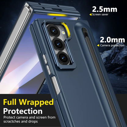 Lens Holder Stand Tempered Glass Film Phone Case for Samsung Galaxy Z Fold 8 Ultra 7 6 5 4 3 Hinge Protection Shockproof Cover