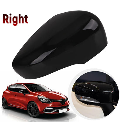 Glossy Black/White Car Side Door Rearview Mirror Cover Cap For Renault Clio 4 Mk4 / Zoe / Captur 2012-2019 Door Wing Mirror Case