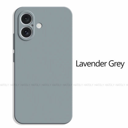 For iPhone 16 Case iPhone 16 17 Pro Max Cover Original TPU Luxury Shockproof Liquid Silicone Protective Phone Cover iPhone 16