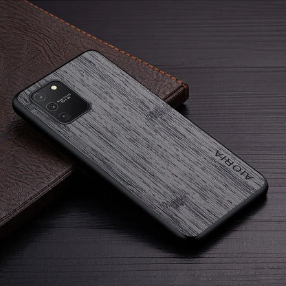 Case for Samsung Galaxy S10 S10E S9 S8 Lite Plus 4G 5G Bamboo Wood Pattern Leather Cover Luxury for Samsung Galaxy S10 Lite Case
