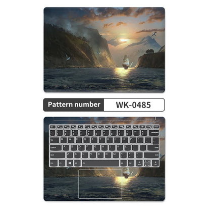 Universal Laptop Stickers Skins Vinly Protective Sticker 13/14/15/17inch 2pc Skin for Macbook/Lenovo/HP/Asus/Dell/Acer Decal