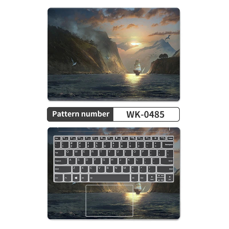 Universal Laptop Stickers Skins Vinly Protective Sticker 13/14/15/17inch 2pc Skin for Macbook/Lenovo/HP/Asus/Dell/Acer Decal