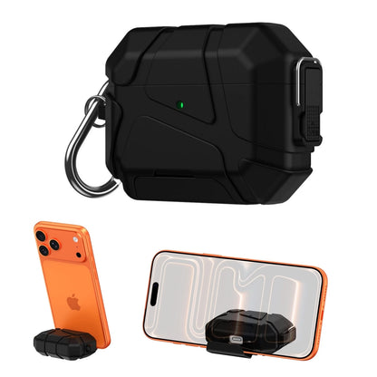 For AirPods Pro3 Secure Lock Case with Phone Stand Design Military Armor Shockproof Protective Case For Airpods Pro 3 Generation