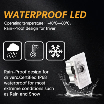 For Tesla 2pcs Car HD Projector Lamp LED Door Welcome Light For Tesla Model S Model Y Model 3 Model X