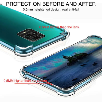 Shockproof Silicone Case On For Xiaomi Redmi Note 9 8 7 6 Pro Max 8A 9S Clear Case For Xiaomi Mi 8 9 10 Lite mi 9t Cover