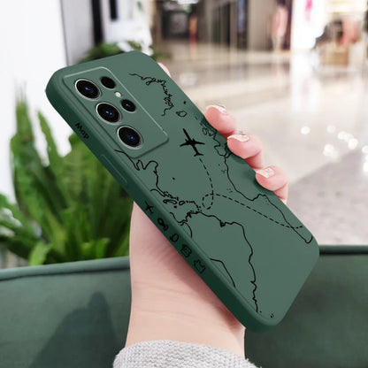 Intercloud Plane Phone Case For Samsung Galaxy S25FE S24 S23 S22 S21 S20 S10 S10E Ultra Plus FE Note 20 Ultra 10 Plus Cover