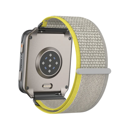 For Garmin Venu X1 Watch Strap Nylon Two-Section Wristband Smart Breathable Metal Mid-Ring Loop Replacement Watch Strap