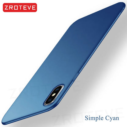 For iPhoneX Case ZROTEVE Luxury Ultra Thin Frosted Hard PC Cover For Apple iphone XR X S XS Max iPhonex 10 iPhone10 Phone Cases