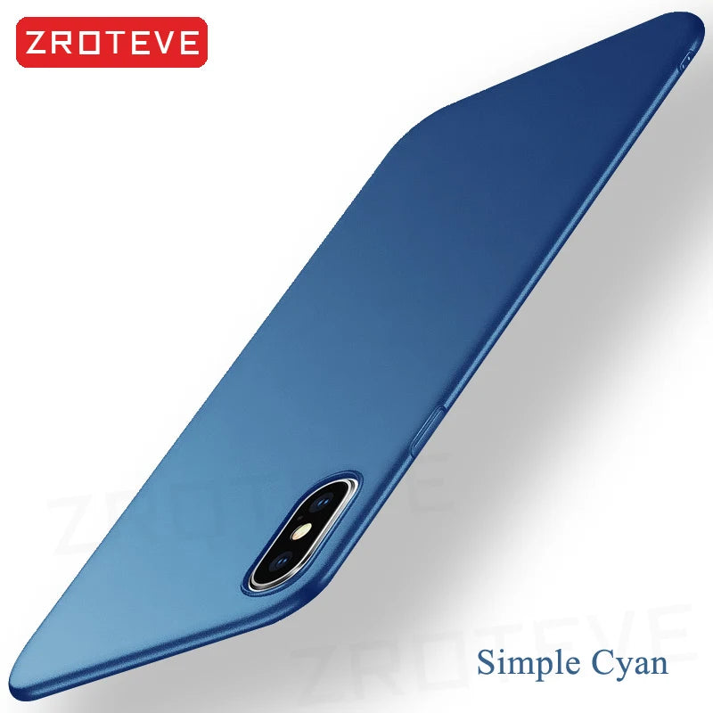 For iPhoneX Case ZROTEVE Luxury Ultra Thin Frosted Hard PC Cover For Apple iphone XR X S XS Max iPhonex 10 iPhone10 Phone Cases