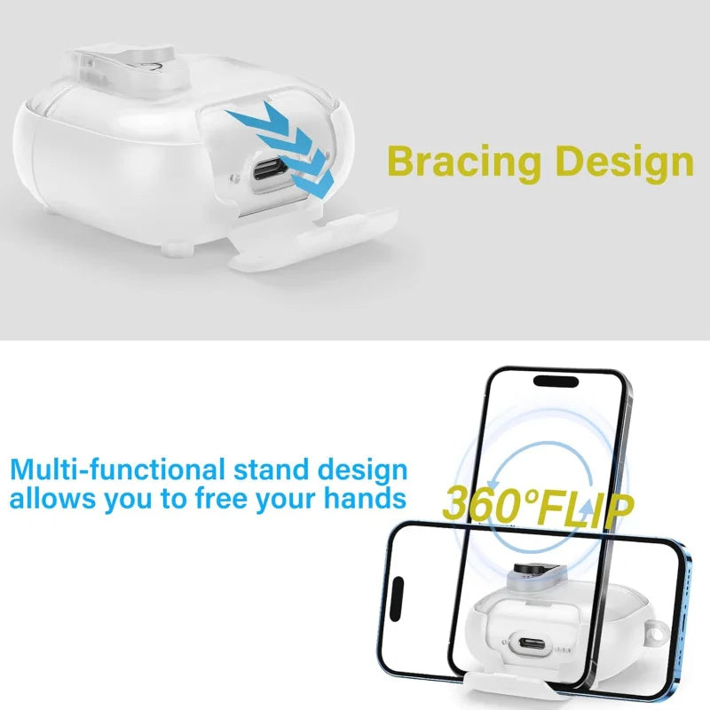 Cute Cover for AirPods 3 Pro 3/Airpod 4【 Compatible with MagSafe】Auto-Open Secure Lock Stand Cover for AirPods 5 2026 Earbuds