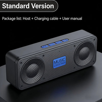 S18 Bluetooth Speaker W/ Subwoofer, FM Radio, 20H Battery, Waterproof, Stereo for Phone/PC Outdoor
