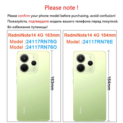 For Xiaomi Redmi Note 14 Case Liquid Silicone Plain Rubber TPU Protector Redmi Note 14 Cover TPU Redmi Note 14 Pro Plus Cover