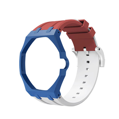 Bioceramics Watch Case+Silicone Band Modification Kit Strap Case Changer To Wristwatch Accessories For Royal Pop