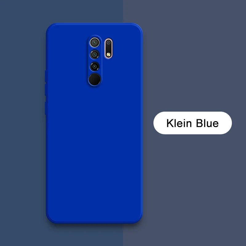 Original Square Liquid Silicone Case for Xiaomi Redmi 9 9A 9i 9T Power Camera Protective Cute Phone Back Cover Redmi9 T Fundas