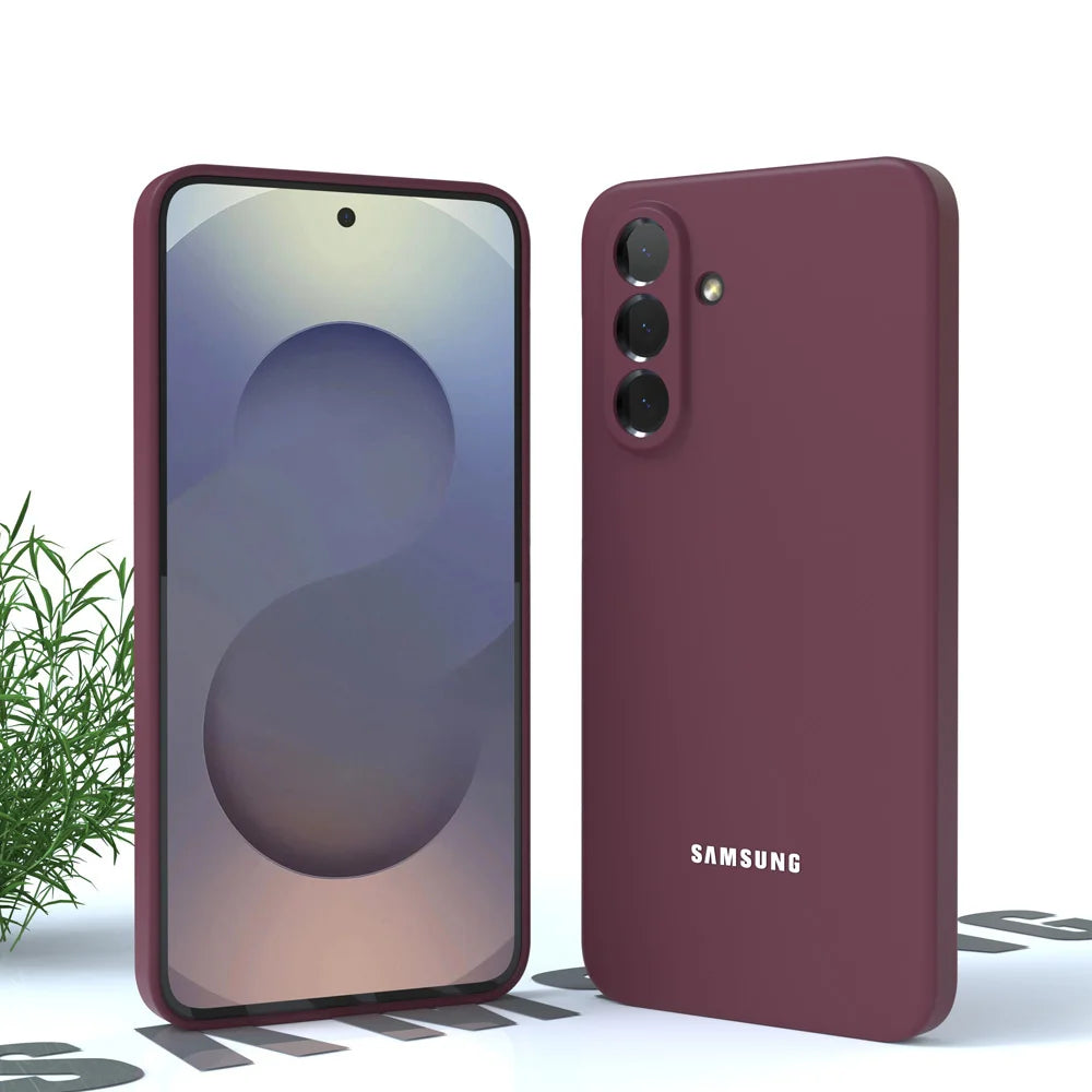 For Samsung Galaxy A56 A36 A16 A55 Case Soft Liquid Silicone A35 A15 A54 A34 S25 S24 S23 Ultra Thin Shockproof Phone Back Cover