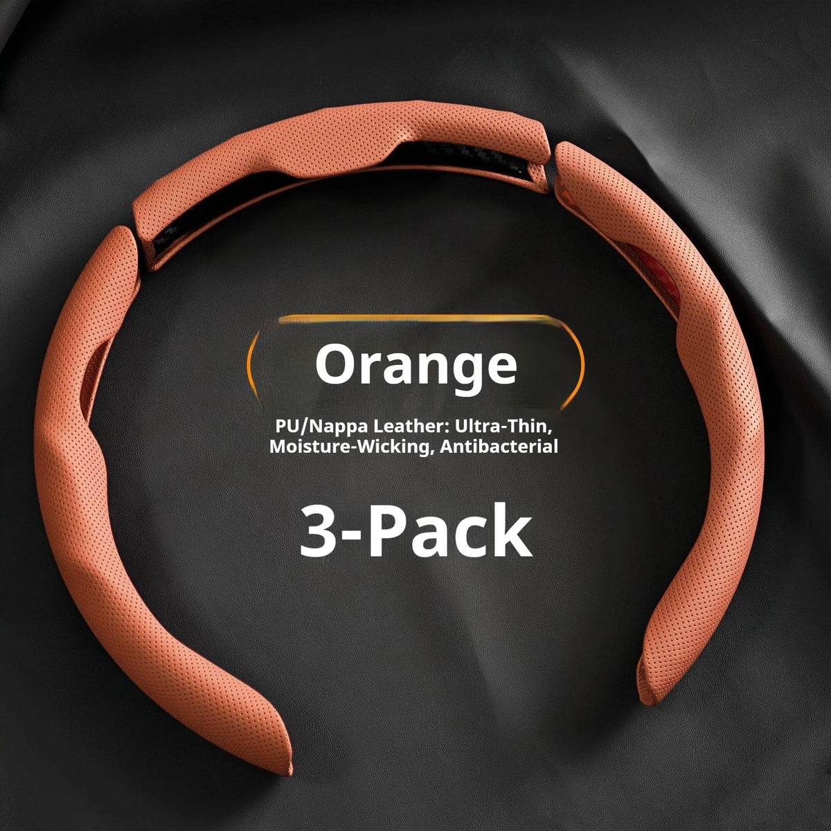 Car In Vehicle Nappa Leather Steering Wheel Cover Universal For Men And Women All Seasons Nonslip Sweatabsorbing Wearresistant