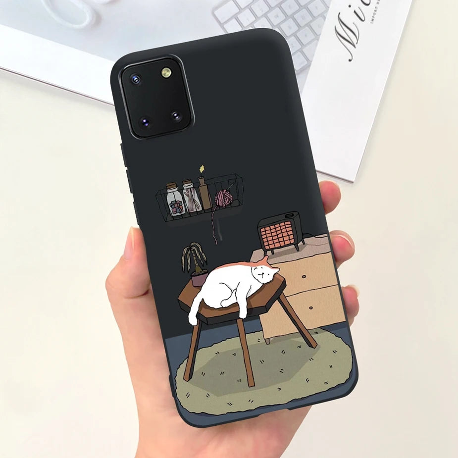 For Samsung Galaxy Note10 Lite Case SM-N770F 6.7'' Popular Candy Painted Cover Soft TPU Phone Case For Samsung Note 10 Lite Bags