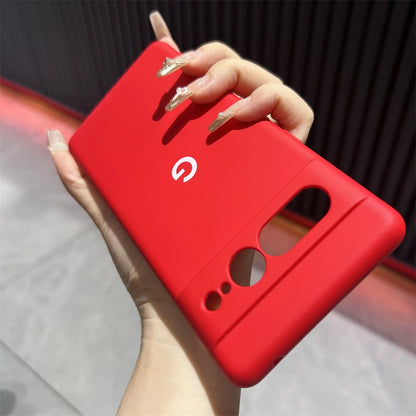 For Google Pixel 6 7 8 Pro Case Soild Color Plain Silicone Soft Cover For Google Pixel 8A 7A 6A Shockproof Bumper Shell