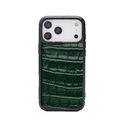 Custom Name Personalized Crocodile Pattern Italian Leather Luxury Phone Cover for Iphone 16 14 15 17 18 Pro Max Case Gift Friend