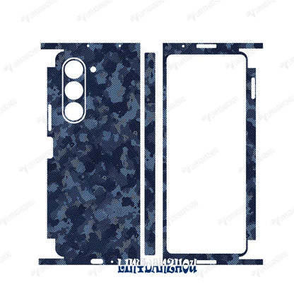 Colorful Anti-Scratch Stickers For Samsung Galaxy Z Fold 5 4 3 7 6 Fold4 Protective Decal Skin Full Cover Back Film