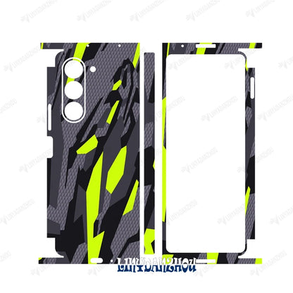 Colorful Anti-Scratch Stickers For Samsung Galaxy Z Fold 5 4 3 7 6 Fold4 Protective Decal Skin Full Cover Back Film