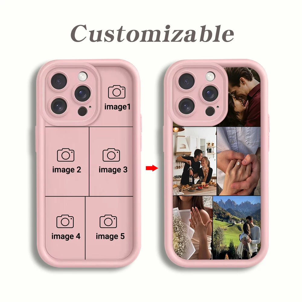 Personalized Photo Shockproof Soft TPU Phone Case For iPhone 17 Pro 16 15 14 13 12 11 Pro Max SE 2022 Plus16e X XR 7 8 17 Cover