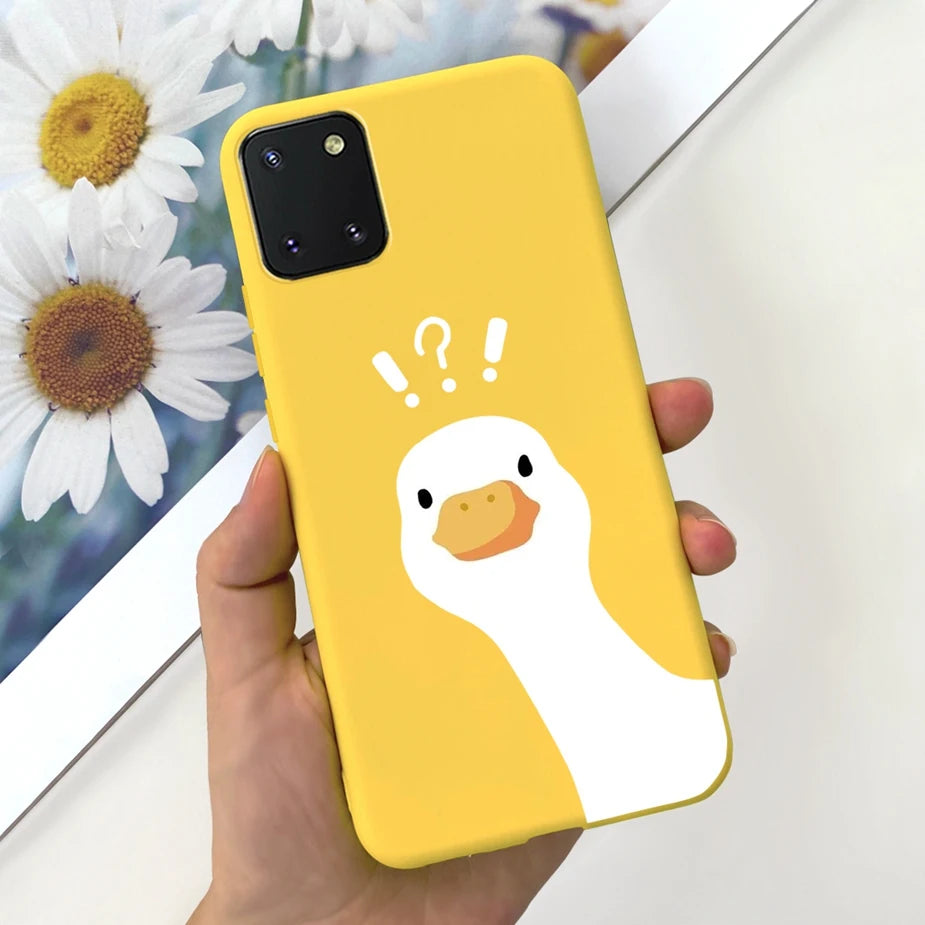 For Samsung Galaxy Note10 Lite Case SM-N770F 6.7'' Popular Candy Painted Cover Soft TPU Phone Case For Samsung Note 10 Lite Bags