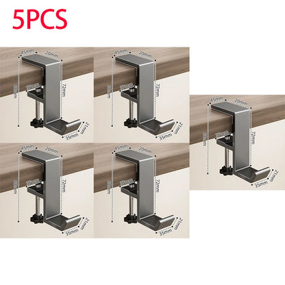 1pcs Punch-free Desk Hook Adjustable Desk Edge Hook Multi - Functional Gaming Headset Hanging Hook Home Office Organizer