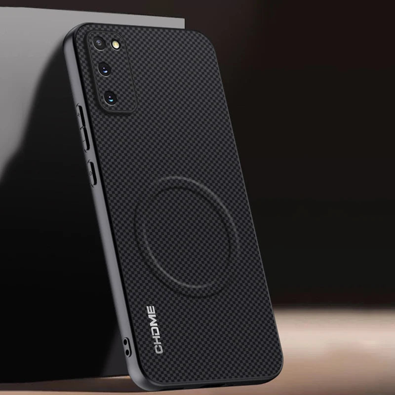 For Samsung Galaxy S20 FE Case Luxury Car Magnetic Holder Phone Case For Samsung S20 Plus 5G TPU Silicone Shockproof Back Cover