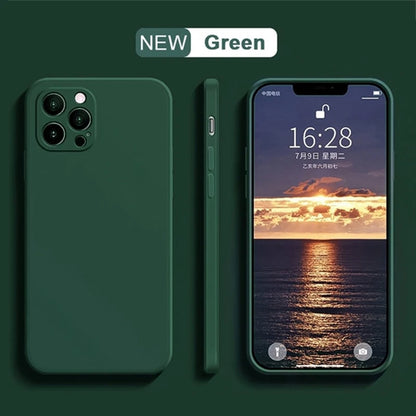 Original Soft Silicone Phone Case For iPhone 17 16 Pro Max 15 14 13 12 11 Pro Max Mini X XR XS 7 8 Plus SE Back Cover Cases