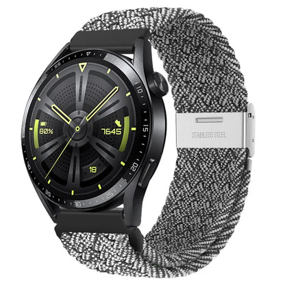 20 22mm Strap for Samsung Galaxy Watch 7 6 5 4 Band 40/44mm 5Pro Active 2 Gear S3 Braided Elastic Bracelet for Huawei GT2/3 4Pro