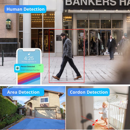 8MP 4K IP Camera Wifi Wireless 5MP AI Human Detect ICSee CCTV Bullet Outdoor Surveillance Security Protection Video Camera Cam