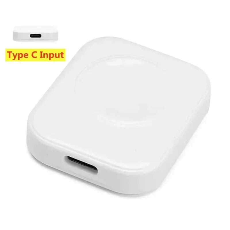 Fast Magnetic Watch Wireless Charger For Apple Watch Ultra 3 2 1 Series 9 8 7 6 SE Charger Dock Adapter Type C Portable Charger