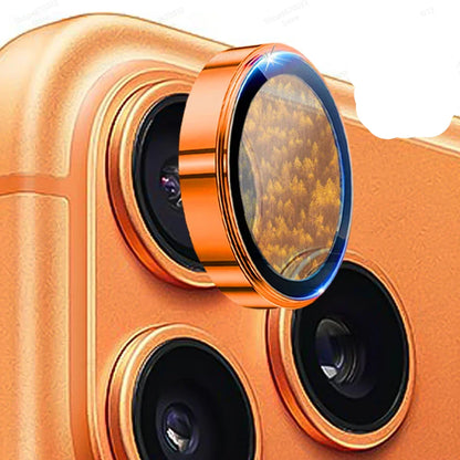 3D Metal Lens Protector Glass For iPhone 17 Pro 17Pro Max 17 Air Alloy Back Camera Ring Cover For iPhone 16 Pro 16 Pro Max Lens
