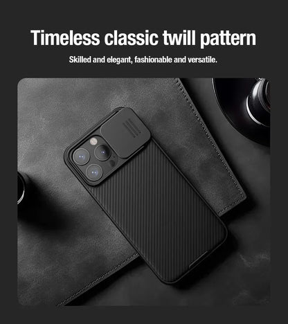 Nillkin For iPhone 17 Pro Max 16 Pro Max 15 Pro 14 Series with Slide Camera Protector phone Cover  for iPhone 16 Pro 15 Plus