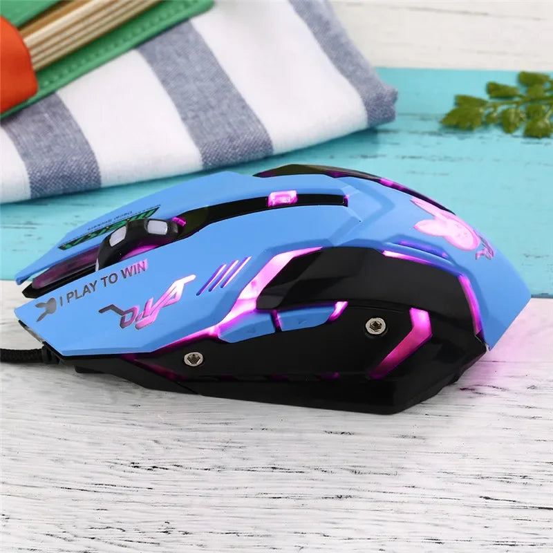 OW 6 Buttons Breathing LED Backlit Gaming Mouse D.VA Reaper Wired Computer Mouse For Overwatch PC Gamer Mice Gaming Mice Gamer