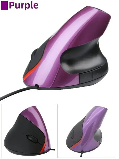1600DPI USB Vertical Wired Mouse Ergonomic Design Wrist Rest Gaming Mice for PC Laptop Mouse Mouse for Laptop Mouse for Computer
