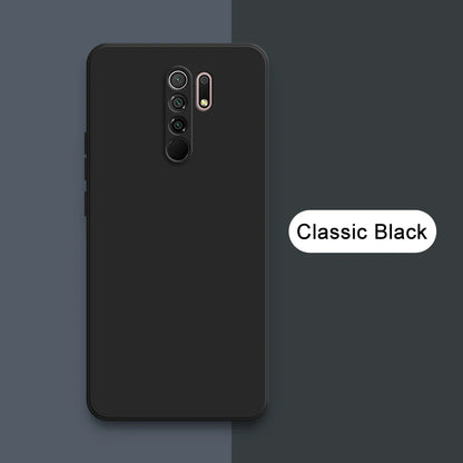 Original Square Liquid Silicone Case for Xiaomi Redmi 9 9A 9i 9T Power Camera Protective Cute Phone Back Cover Redmi9 T Fundas