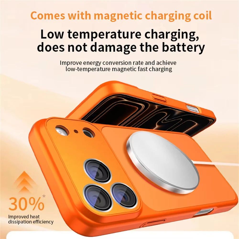 New Magnetic Shockproof Anti-fall Case For IPhone 13 14 15Pro 16 Pro Max Convert to 17 Pro Max Support MagSafe Wireless Charging
