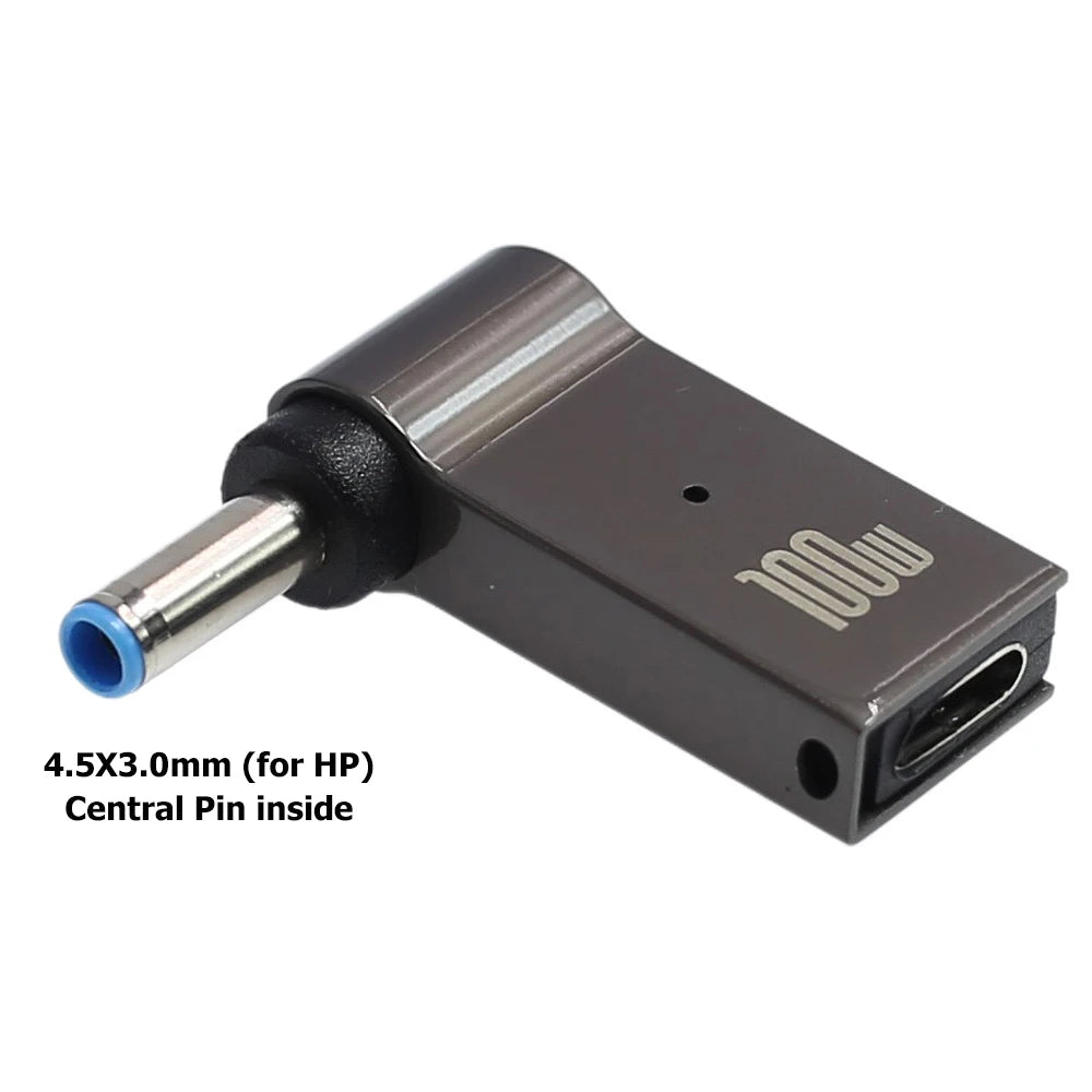 100W USB Type C Fast Charging Adapter Plug Connector Universal USB C Laptop Charger Converter for Dell Asus Hp Acer Lenovo