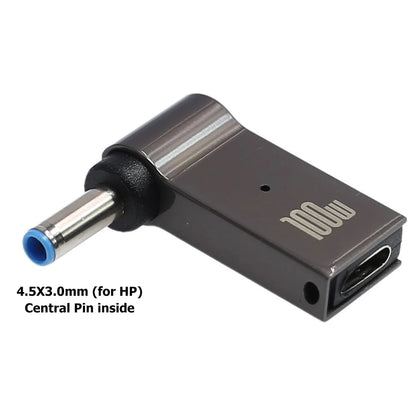 100W USB Type C Fast Charging Adapter Plug Connector Universal USB C Laptop Charger Converter for Dell Asus Hp Acer Lenovo