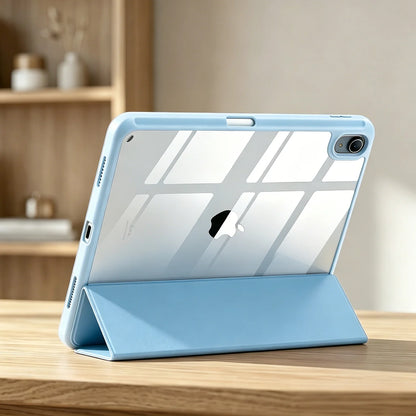 For Apple iPad (A16) 11th 11'' 2025/10th 10.9'' 2022 Generation Case with Pencil Holder, Hybrid iPad 11 10 Case with Clear Back
