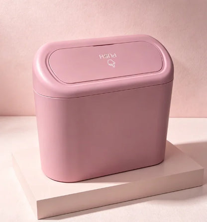 Car Trash Can, Mini Leakproof Trash Can for Car Desk, Thickened Garbage Bags Included, Portable Small Waste Bin for Vehicle