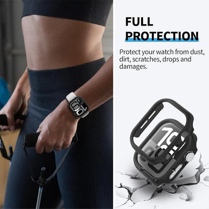 Cover For Apple Watch Case Series 12 11 10 46mm 42mm Accessories Smartwatch Protector Hollow Hard PC Bumper iWatch 11 Protective