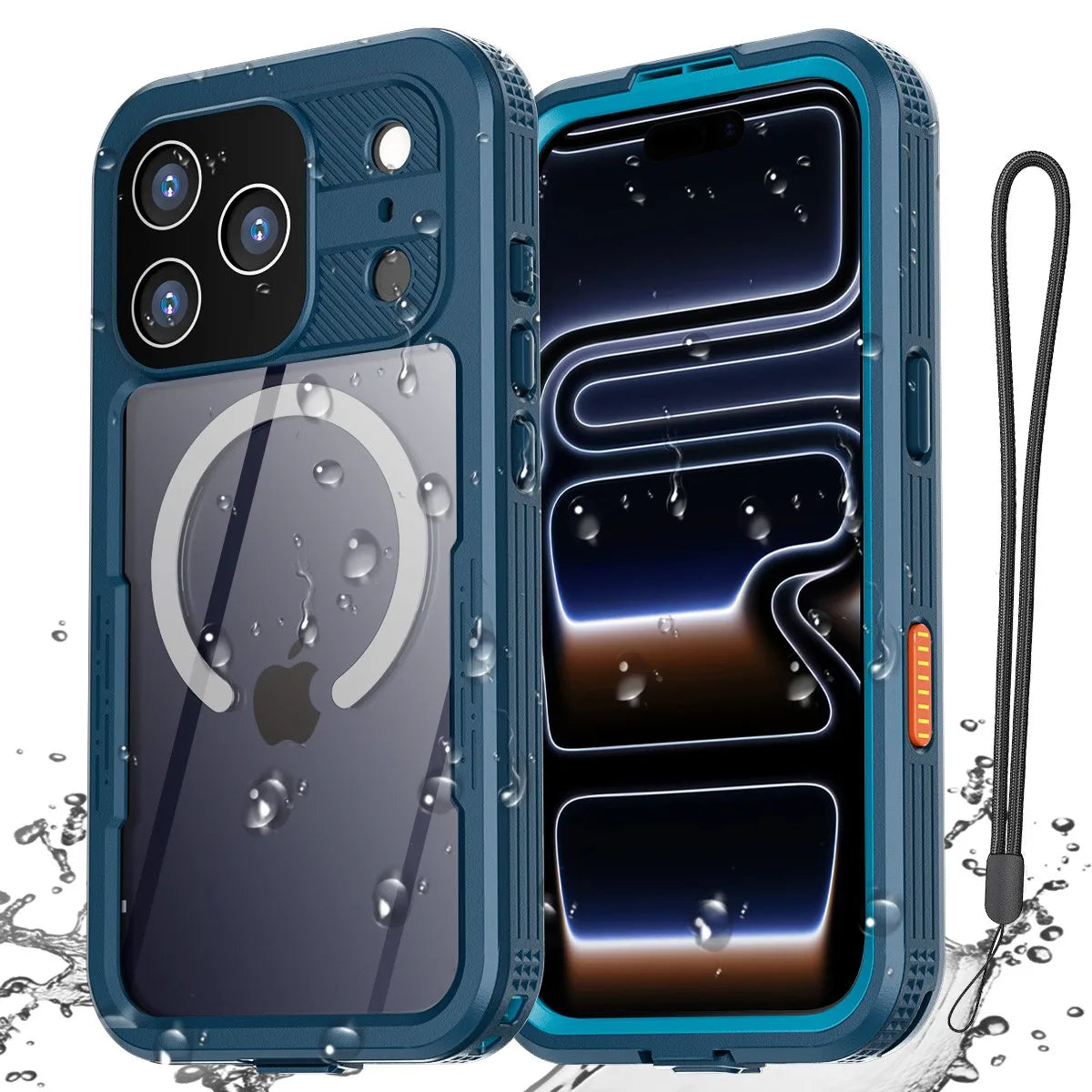 Waterproof IP68 Water Protective Case For iPhone 17 16 Pro Max 17 Air 16 Plus Shockproof Magnetic Magsafe Cover Screen Protector